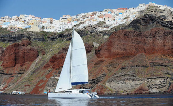 Santorini catamaran day trip